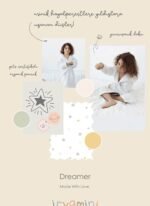 İrya Dreamer Organik Pamuk Müslin Çocuk Bornoz Beyaz - Görsel 4