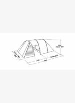 Easy Camp Galaxy 400 Steel Blue Blackroom 12M² & 4 Kişilik Yüksek Aile Çadırı - Görsel 3