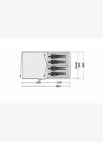Easy Camp Galaxy 400 Steel Blue Blackroom 12M² & 4 Kişilik Yüksek Aile Çadırı - Görsel 4