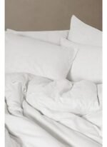 Barine Eyelet Pamuk Çift Kişilik Nevresim Beyaz 200x220 - Görsel 4