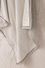 Ecocotton Hasna 4' lü Bebek Panço Seti %100 Organik Pamuk Keten Melanj Gri 2-5 yaş - Görsel 3