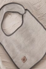 Ecocotton Hasna 4' lü Bebek Panço Seti %100 Organik Pamuk Keten Melanj Gri 2-5 yaş - Görsel 4