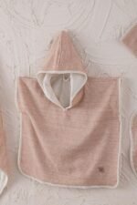 Ecocotton Hasna 4' lü Bebek Panço Seti %100 Organik Pamuk Keten Melanj Terra 2-5 yaş