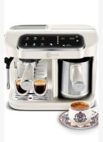 Karaca Hatır Perfetto Dijital ve Dokunmatik Ekranlı Çelik Cezveli Espresso ve Türk Kahve Makinesi Starlight