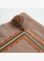 Ecocotton Hazar Çift Kişilik Nevresim Takımı %100 Organik Pamuk Saten Parça Boya Bej 200x220 Cm - Görsel 3