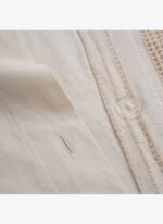 Ecocotton İkra Battal Boy Nevresim Takımı %100 Organik Pamuk Dokuma Krem-Bej 240x220 Cm - Görsel 3