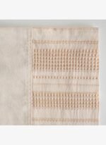 Ecocotton İkra Battal Boy Nevresim Takımı %100 Organik Pamuk Dokuma Krem-Bej 240x220 Cm - Görsel 4