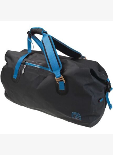 Jr Gear Roll Top Vinyl Duffel Su Geçirmez Spor Çanta 65 Litre-SİYAH-MAVİ