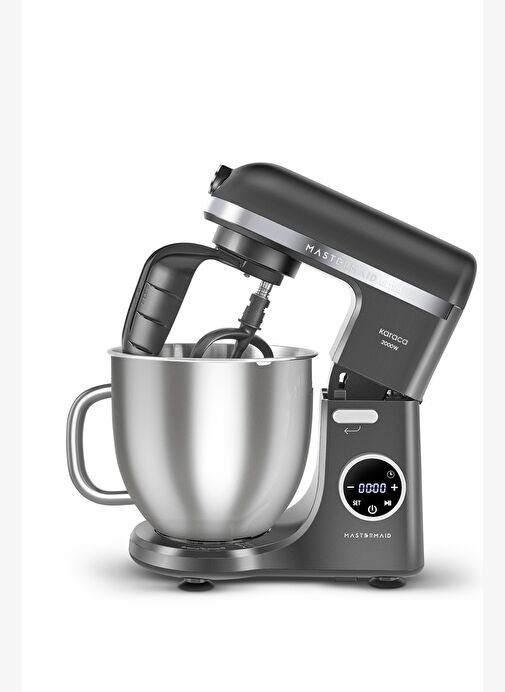 Karaca Mastermaid Chef Ultra D2000W Dijital Ekranlı Hamur Yoğurma Makinesi Shadow Gray 7L