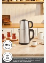 Karaca Tea Break 2 in 1 Su Isıtıcı Çelik Çay Makinesi Inox Siyah - Görsel 3