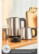 Karaca Tea Break 2 in 1 Su Isıtıcı Çelik Çay Makinesi Inox Siyah - Görsel 4