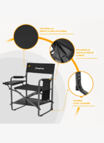 KingCamp Ash Compact Katlanır Kamp Sandalyesi Black - Görsel 2