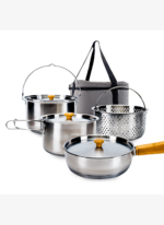 KingCamp Cookware Set Paslanmaz Çelik Kamp Tencere Seti - Görsel 2