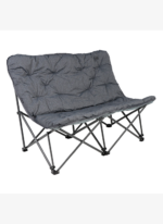 KingCamp Lemon Lux Double Ultra Konforlu Çift Kişilik Kamp Sandalyesi Grey