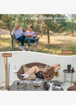 KingCamp Loveseat Double Çift Kişilik Katlanır Kamp Sandalyesi Coffee - Görsel 2
