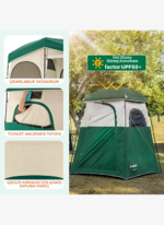 KingCamp Marasusa II Double Çiftli Duş ve Tuvalet Çadırı Green - Görsel 3