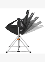 KingCamp Orchid Salıncaklı Katlanır Kamp Sandalyesi Black/Grey - Görsel 2