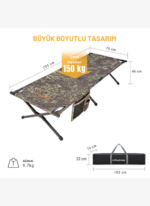 KingCamp Pine XL Katlanır Kampet Portatif Kamp Yatağı - Görsel 4