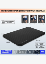 KingCamp Premium Double Çift Kişilik Şişme Mat R-Değeri 7.5 - Görsel 4