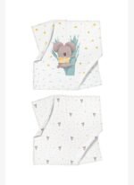 Casadora Baby Koko %100 Organik Pamuk Müslin 2'li Örtü Seti 90 x 90 cm - Görsel 2