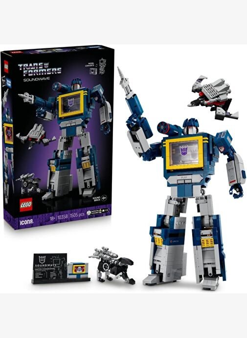Lego Icons Transformers: Soundwave 2