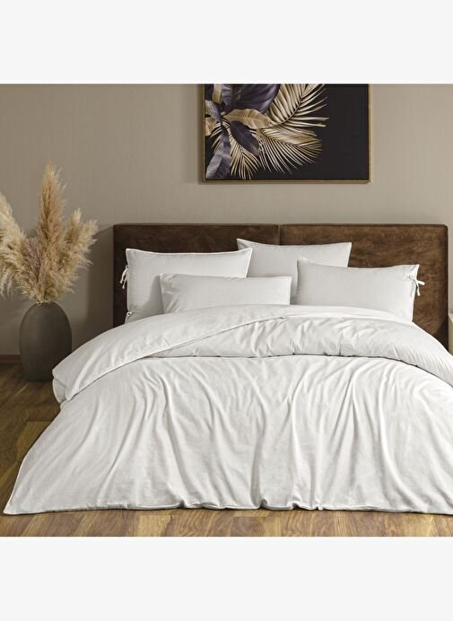 tryoshop-b-linens-premium-hemlin-nevresim-takimi-cift-kisilik-beyaz-15572785-1 Linens Premium Hemlin Nevresim Takımı Çift Kişilik Beyaz - Görsel 1