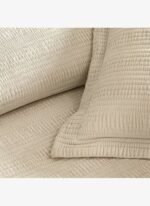 Linens Velona Çift Kişilik Yatak Örtüsü Seti Kum - Görsel 2