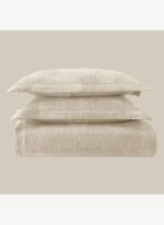 Linens Velona Çift Kişilik Yatak Örtüsü Seti Kum - Görsel 3