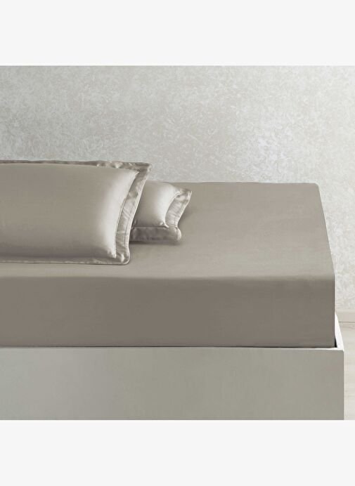 Linens X TENCEL™ Lyocell King Lastikli Çarşaf Vizon