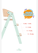 Mamatoyz Mychair Only chair Mint color Mama Sandalyesi Sadece Sandalye Aksesuar olmayan versiyon Mint Rengi - Görsel 2