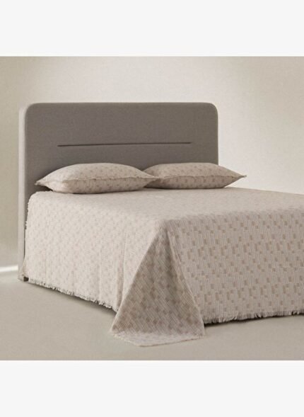 Ecocotton Merisa Çift Kişilik Pike Takımı %100 Organik Pamuk Müslin Dokuma Bej 240x260 Cm