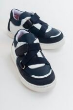 mnpc Erkek Çocuk Lacivert Deri Ortopedik Destekli Çocuk Sneaker Ayakkabı Bebe - Görsel 3
