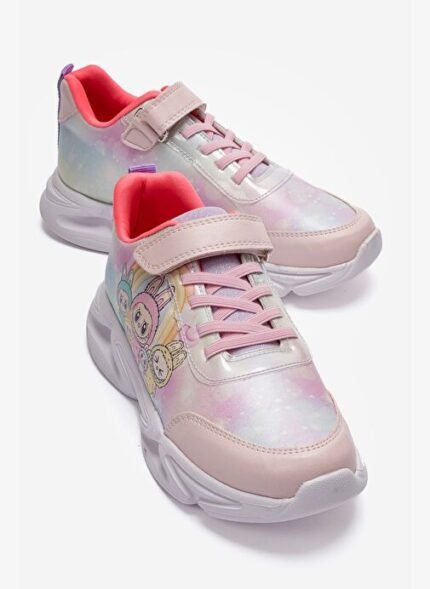Mnpc Kız Çocuk Pudra Pembe Spor Ayakkabı Filet