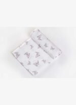 Deux Lapins Müslin Bebek Örtüsü - Iconique Lapin - Görsel 3