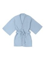 Deux Lapins Müslin Çocuk Kimono Bornoz - Endless Blue