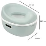 Nattou Potty Care 3 in 1 Lazımlık Oturak Ve Tuvalet Adaptörü - Yeşil - Görsel 2