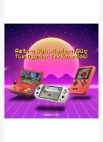 konsolplus Nd753 A13 Retro Mini Oyun Konsolu 10.0" Katlanabilir Ekran Kırmızı - Görsel 4