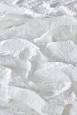 Ecocotton Novella Battal Boy Nevresim Takımı %100 Organik Pamuk Saten Brodeli Krem 240x220 Cm - Görsel 2