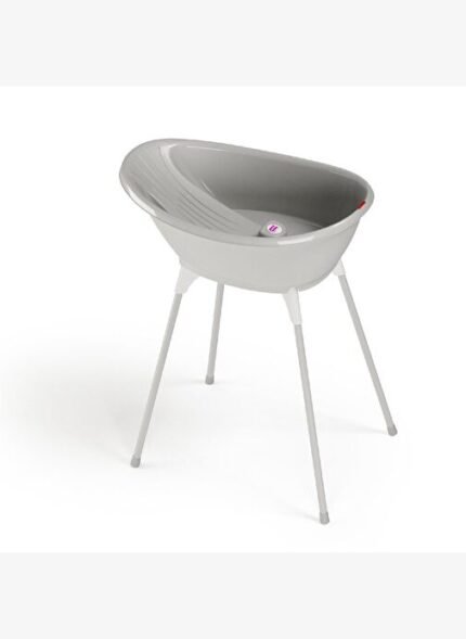 OKBaby Bebek Banyo Seti Bella Dijital Termometreli Çift Yönlü Küveti & Küvet Taşıyıcı A. Gri