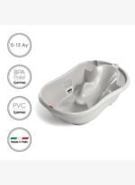 OKBaby Bebek Banyo Seti Onda Dijital Termometreli Çift Yönlü Bebek Küveti A. Gri & Bebek Küvet Taşıyıcı - Görsel 3