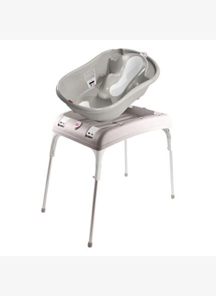 OKBaby Bebek Banyo Seti Onda Evolution Dijital Termometreli Çift Yönlü Bebek Küveti A. Gri & Bebek Küvet Taşıyıcı