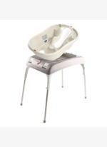 OKBaby Bebek Banyo Seti Onda Evolution Dijital Termometreli Çift Yönlü Bebek Küveti K. Beyaz & Bebek Küvet Taşıyıcı