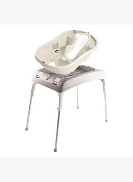 OKBaby Bebek Banyo Seti Onda Evolution Dijital Termometreli Çift Yönlü Bebek Küveti K. Beyaz & Bebek Küvet Taşıyıcı