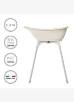 OKBaby Bella Bebek Banyo Seti Dijital Termometreli Çift Yönlü Bebek Küveti & Bebek Küvet Taşıyıcı K. Beyaz - Görsel 3