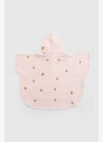 Little Gusto Organik Pamuk Müslin Plaj Panço Havlu Pembe - Görsel 4