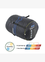 Outwell Contour Supreme Yazlık & Kışlık Taraflı -20°C Uyku Tulumu Coffee - Görsel 4