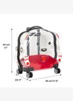 Bloominbag PawBuddy Clear Companion – Şeffaf Tekerlekli Evcil Hayvan Taşıma Çantası - Görsel 4