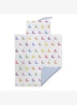 Deux Lapins Rainbow Lapin Blue - Müslin Bebek Alt Açma Matı