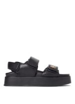 Tommy Hilfiger Siyah Kadın Deri Sandalet FW0FW09119BDS