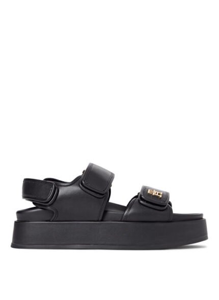 Tommy Hilfiger Siyah Kadın Deri Sandalet FW0FW09119BDS